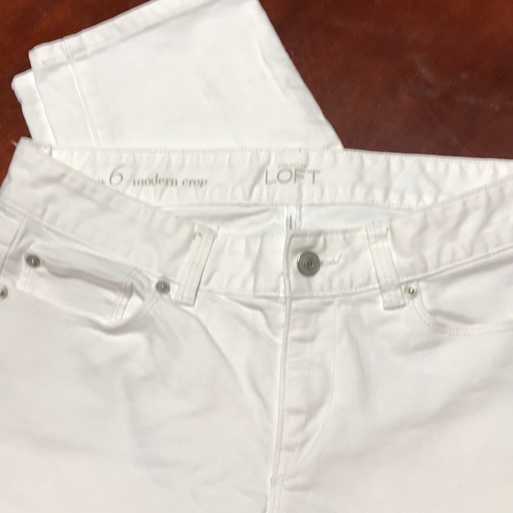 NWOT LOFT MODERN CROP SIZE 6/28, like new - Picture 6 of 7